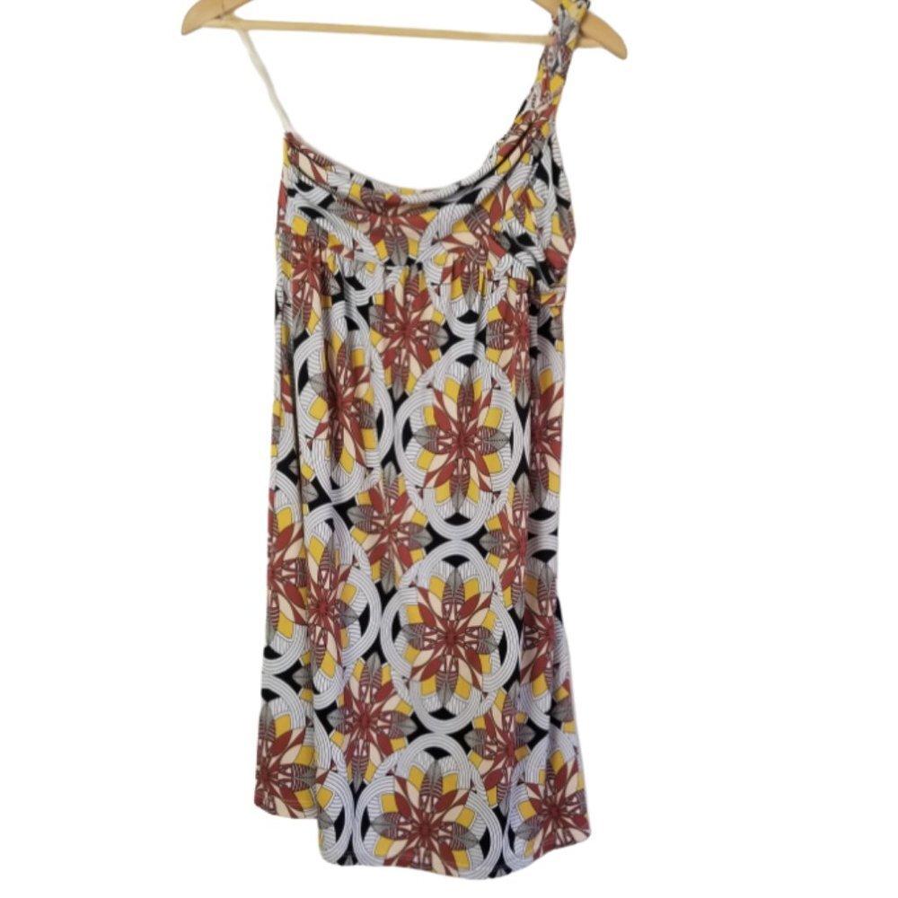 S-Twelve geometrical one shoulder mini dress size S (218)